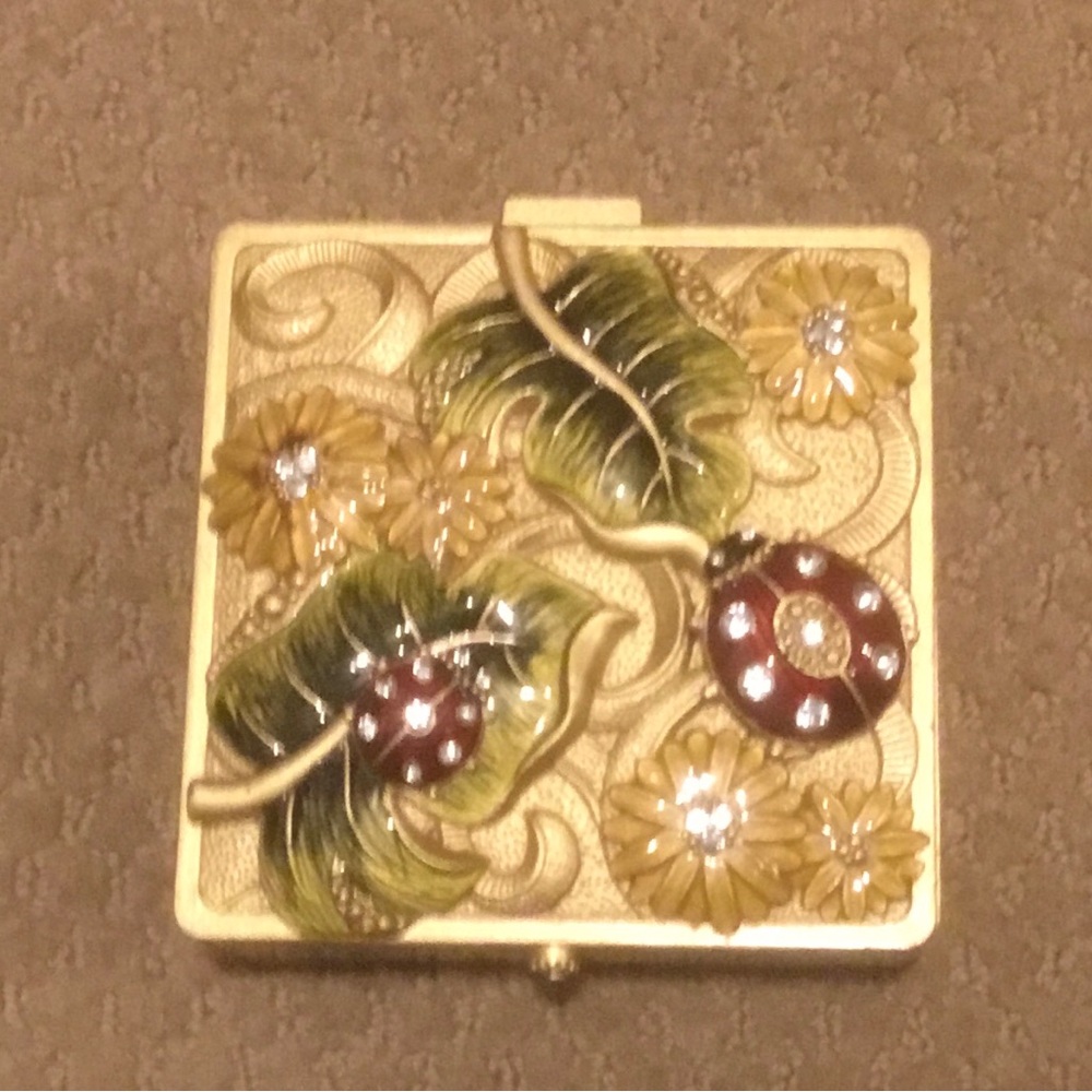 Vintage enamel trinket box
